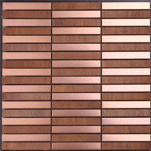 Glanset blandet poleret glaseret mosaikflise til vægkunst HSW18167