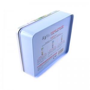 Tilpasset lille firkantet kosmetisk tinkasse til ansigtsmaske, håndcreme-pakning