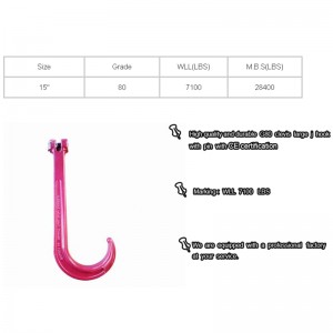 G80 Clevis Stor J Hook With Pin