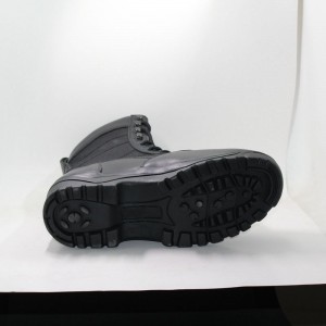 Sorte militære kamphærstøvler til mænd