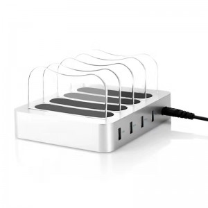 KPS-8402LC Fire USB-porte opladestation (US / EU / UK / AU AC-kabel)