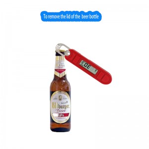 2019 køkkenredskaber Rød digital mad kødtermometer madlavning BBQ grill