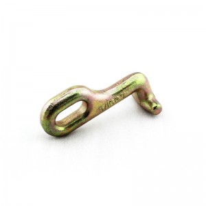 Smedet G70 T-krog med svejset led gulbelagt