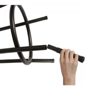 Barkrakke justerbar højde Drejelig PU læder polstret barstol sort sæt af 2