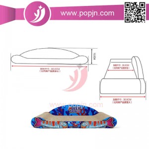 Fashinable Attraktiv bølgepapir Cat Scratcher