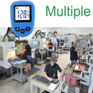 Tilpasset blå sort infrarødt termometer 600 graders test til industriel