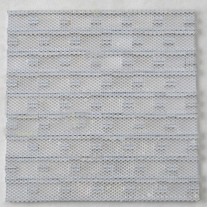 Hotel Kaffebar Dekorationsvæg 3D firkantet aluminiumslegering metalmosaikfliser