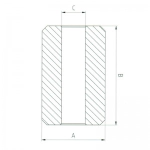 Stålstopknapper S-409 Swaging-ærme