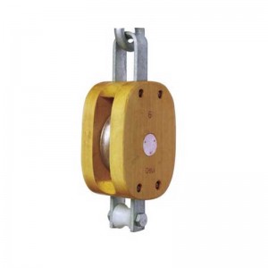 Almindelig træblok-enkelt med krog