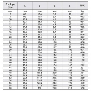 Stål Oval Swaging Sleeve S-506 Ikke-konisk ærme