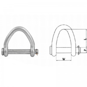 Web Sling Shackle Hot Dip Galvaniseret