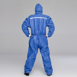 Type 5/6 SMS Coverall Engangs hvid SMS Polypropylen overalls