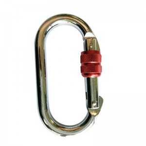 Carabiner af aluminium med ledningsport AC-03