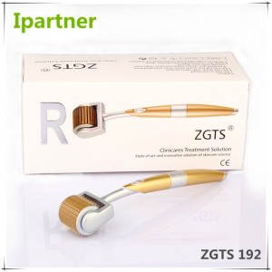 Ipartner Nyeste pakke ZGTS derma roller 192 nåle til ansigtpleje og hårtabbehandling