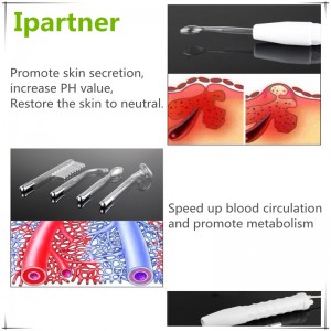 Varmt salg Portable D'arsonval høj frekvens til behandling af acne og hårtab