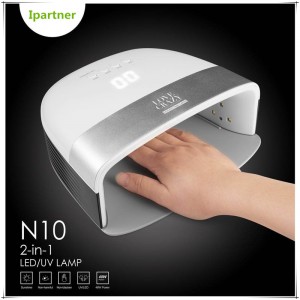 N10 negletørrer, 48W LED UV neglelampe til gel neglelak med sensor og timerindstilling af Ipartner