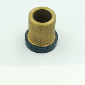 Gummibuske med messing