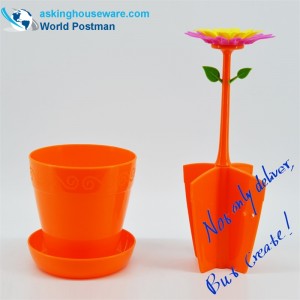 Akbrand blomsterformet bordopbevaringsboks