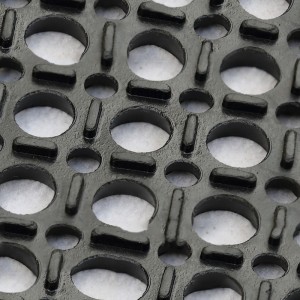 Sammenkoblende SBR-gummi Dreneringsgummimåtte til skisportssteder og legeplads