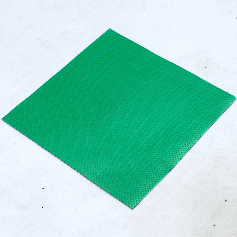 Anti-slibende grøn farve ribbet gummipladegummi til gulv til arbejdsbænk