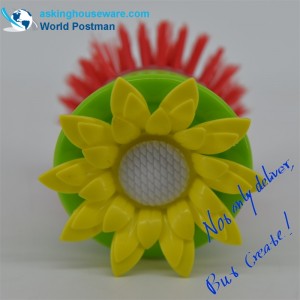 AKDB002 Lille praktisk blomsterformet køkkenrengøringsbørste