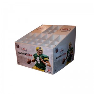 Gulvstativ pap korrugeret polypropylen foldet display stativ