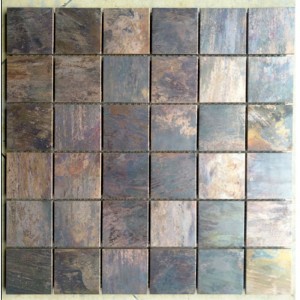 Hot Selling Square Metal Wall Copper Messing Backsplash, antik kobbermosaikfliser til dekorativt badeværelse