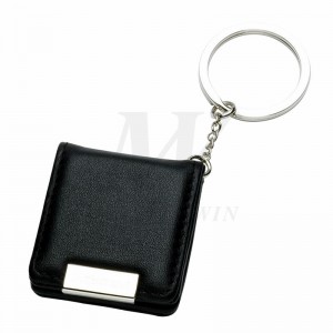 Nøgleholder i læder / metal med fotoramme_64779