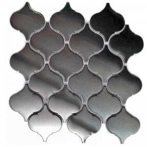 Nyt design vægflise rustfrit stål lanterne form Mosaic fliser til køkken backsplash