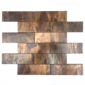 Kobber-backsplash-mosaikfliser til badeværelse og udsmykning