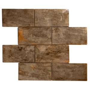 Kobber-backsplash-mosaikfliser til badeværelse og udsmykning