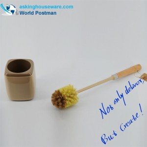 Akbrand toiletskål børste strandhåndtag med firkantet holder