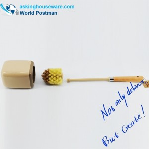 Akbrand toiletskål børste strandhåndtag med firkantet holder