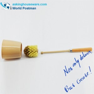 Akbrand toiletbørste strandhåndtag med skålholder