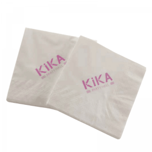 Brugerdefineret logo af høj kvalitet, trykt papir serviet, hotel og restaurant, naturligt serviet