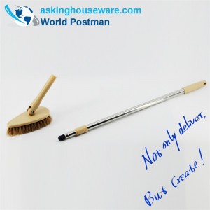 Akbrand Langhåndtag Elastisk gulvbørste trekantformhoved