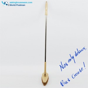 Akbrand Gulvbørste Langt uforlængelig rustfrit stålrør trekantformhoved