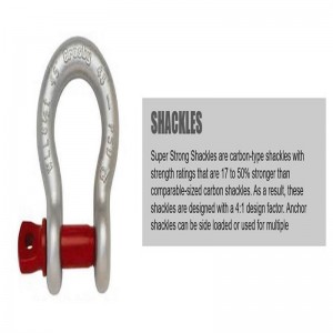 Drop Forged galvaniseret G210 stål d-kæde / skruetappaksel