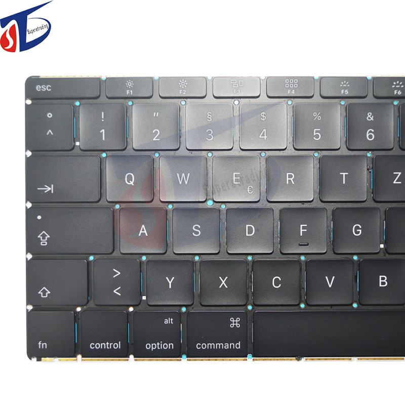 Udskiftning A1534 tysk tastatur uden baggrundsbelyst til Apple MacBook nethinde 12 '' A1534 2015 tastatur