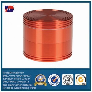 Kina cnc-bearbejdning fabrik præcision fræsning drejning tilpasset aluminium del med anodiseret