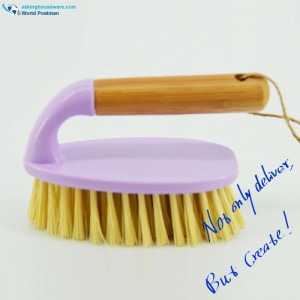 Akbrand Bambushåndtag Skrubning Rengøringsbørste Sko Børste Tøjbørste