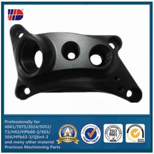 Customized Cutting CNC fræsemaskiner aluminium Del med sandblæsning anodiseret