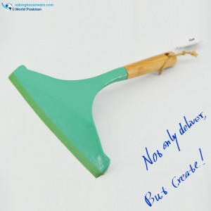 Akbrand Bamboo Handle Window Squeegee Wiper i Tiff. Farve
