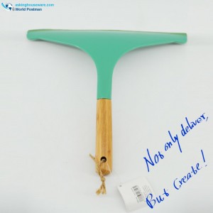 Akbrand Bamboo Handle Window Squeegee Wiper i Tiff. Farve
