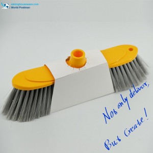 Akbrand Plastic Broom Head Shuttle Shaped Brush Board med hængende hul