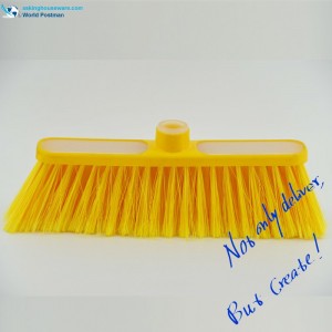 Akbrand Round Rim Plastic Broom Head med blødt TPR-bordur