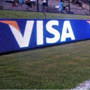 P10 Letvægts udendørs fodboldstadion Perimeter Advertising Led Banner Display