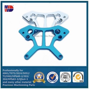 farvning anodiserer cnc aluminiumsdel præcisionsbearbejdningsservice