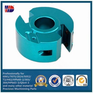 farvning anodiserer cnc aluminiumsdel præcisionsbearbejdningsservice