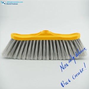 Akbrand Plastic Broom Head med W-formet lang børsteplade
